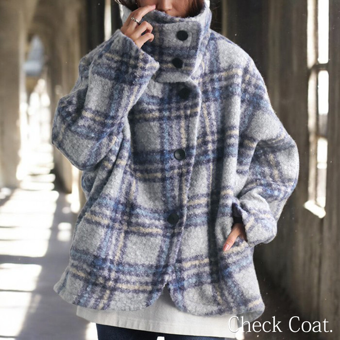 antiqua（アンティカ） チェックコート コート レディース アウター