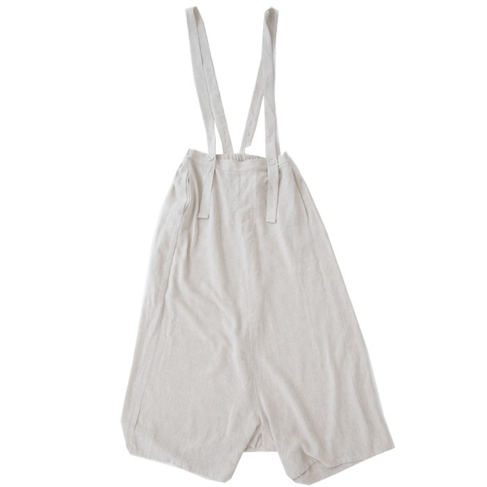 antiqua ボトムス パンツ レディース サロペット 綿 麻 綿麻