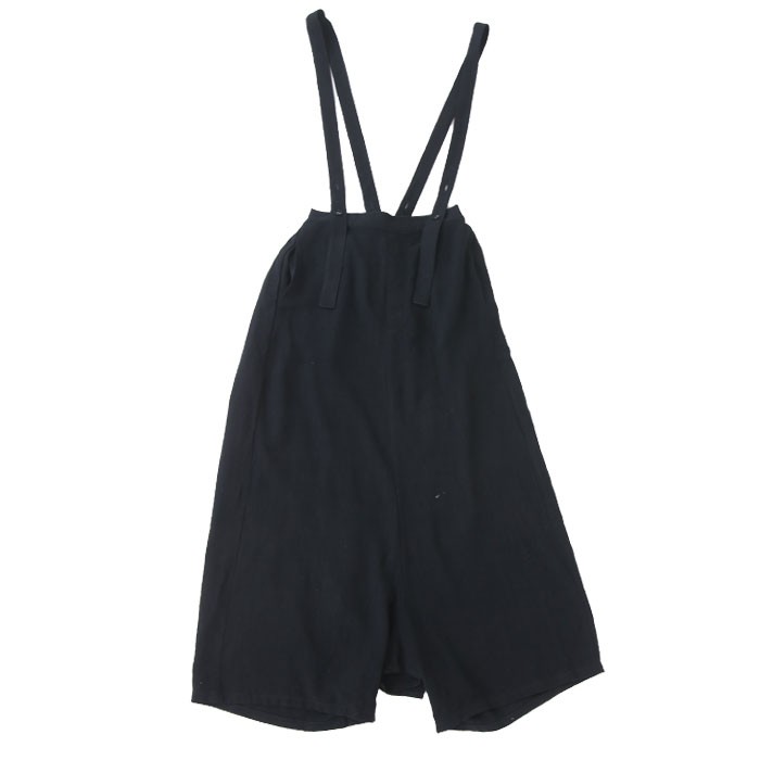 アンティカ サルエルパンツサロペット antiqua ボトムス パンツ レディース サロペット 綿 麻 綿麻