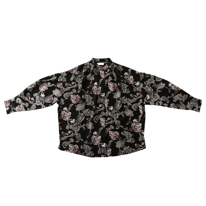 antiqua（アンティカ） ペイズリー柄シャツ シャツ レディース 長袖 柄
