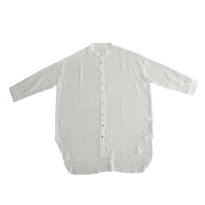 シアーシャツ シャツ レディース トップス 長袖 ロング・再再販。80ptメール便可 母の日｜antiqua｜02