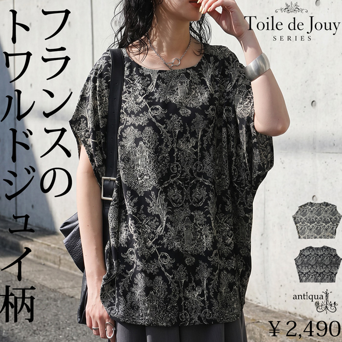 antiqua（アンティカ） ブラウス レディース 半袖 トップス
