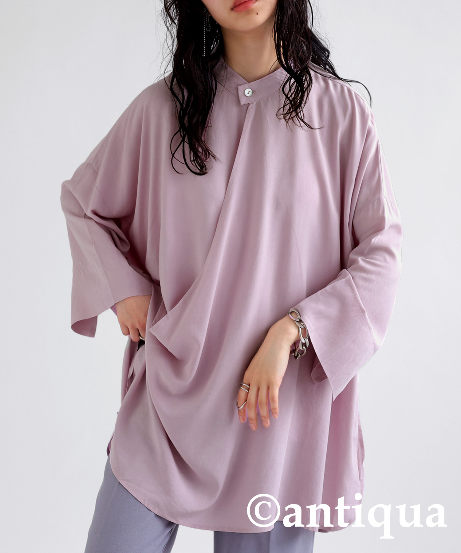 antiqua カシュクールシャツ シャツ レディース トップス