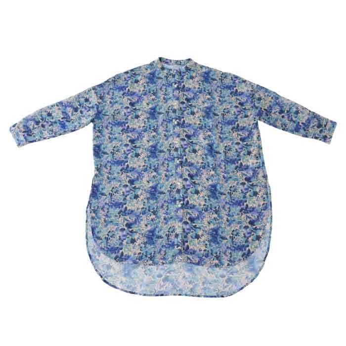 antiqua（アンティカ） 花柄シアーシャツ シャツ レディース 長袖