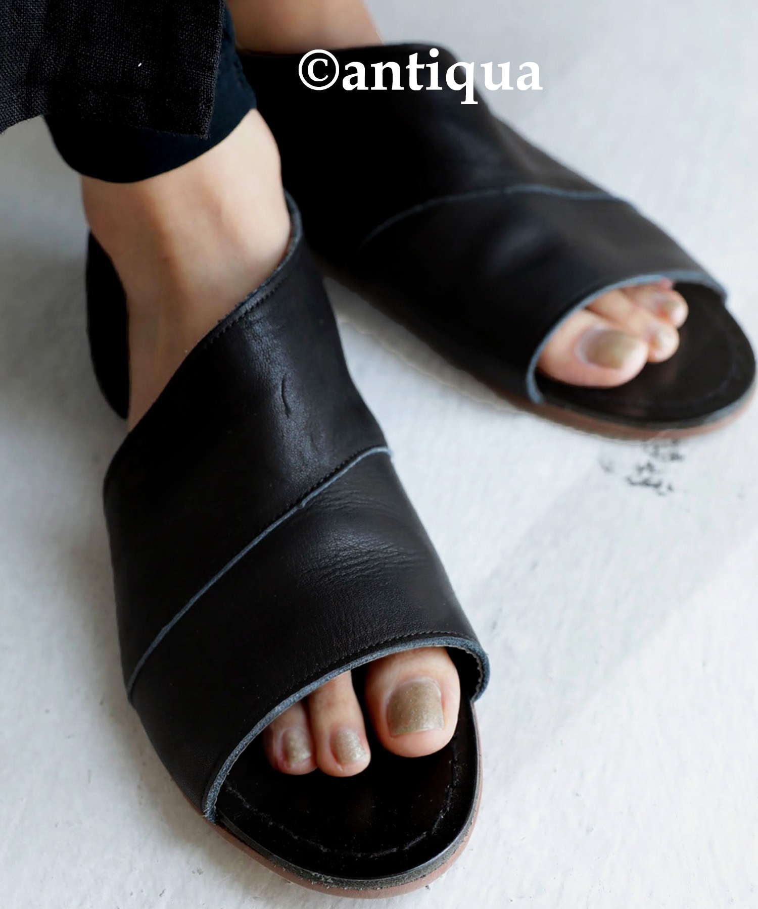 本革 日本製 サンダル レディース 靴 フラット 送料無料・再再販 