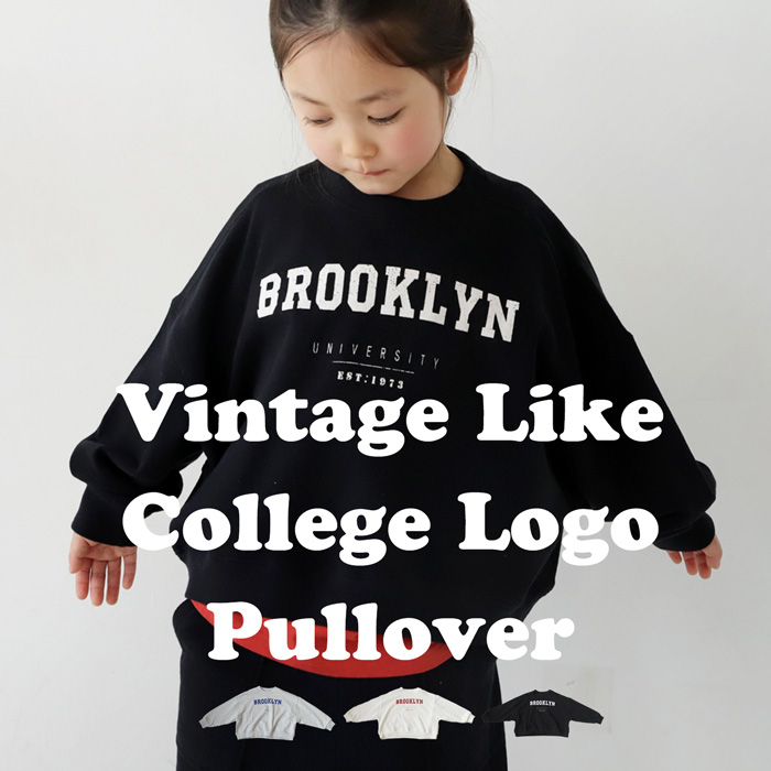 antiqua ロゴトレーナー キッズ 子供服 セットアップ トップス