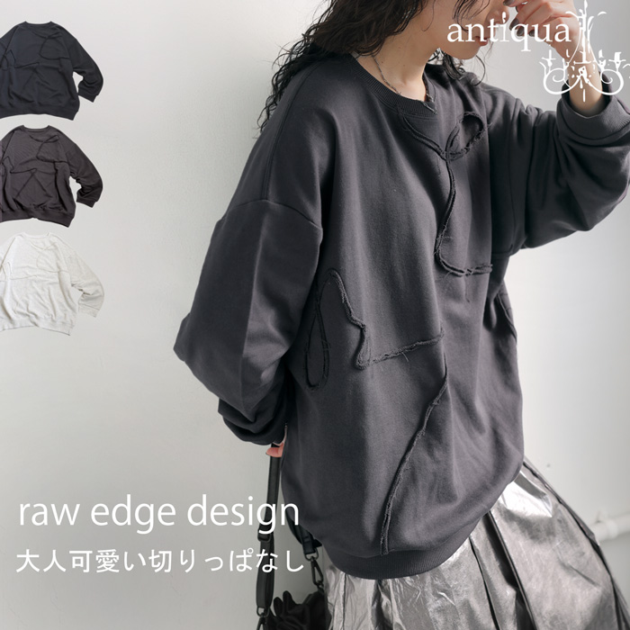antiqua（アンティカ） 裏毛トップス トレーナー レディース トップス