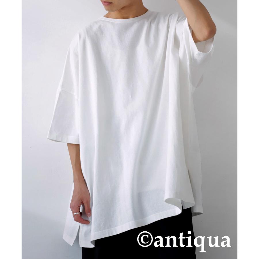 スーパービッグT Tシャツ メンズ トップス 半袖 綿100・再再販。メール便不可【Z】｜antiqua｜03