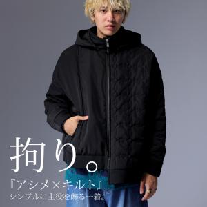 ダウンのような暖かさ キルティングジャケット メンズ アウター ジャケット 送料無料・メール便不可【...