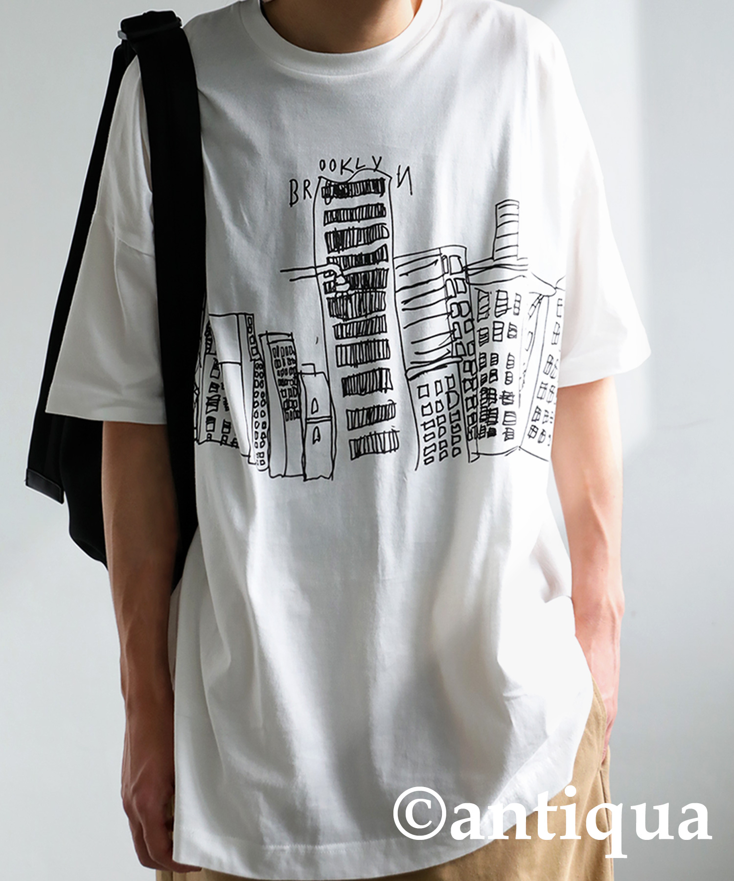 【新品】antiqua☆Tシャツ antiqua（アンティカ） トップス メンズ 半袖 綿 Tシャツ