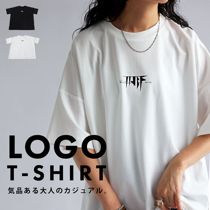ロゴTシャツ Tシャツ レディース トップス 半袖 ロゴ・5月14日10時〜発売。80ptメール便可
