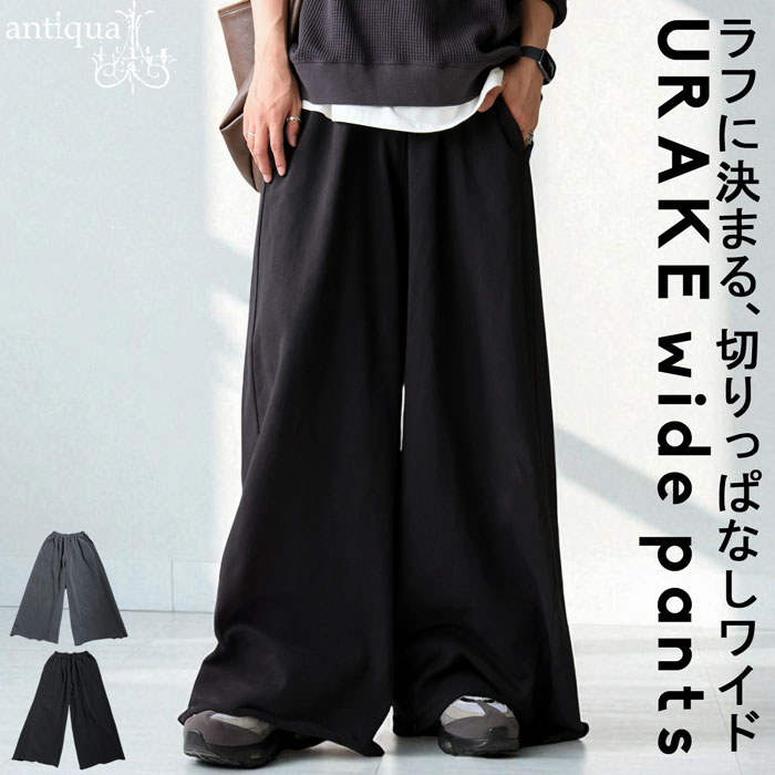 antiqua（アンティカ） 裏毛ワイドパンツ メンズ ボトムス パンツ 綿