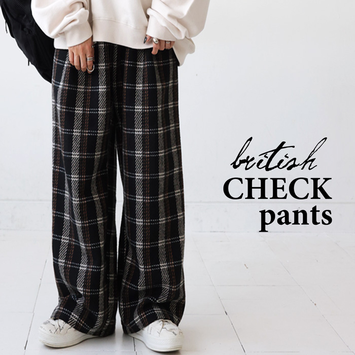 antiqua（アンティカ） チェックパンツ パンツ レディース ボトムス