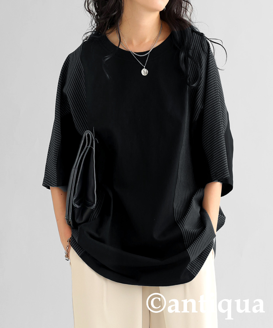 antiqua ドルマントップス レディース Tシャツ トップス 半袖