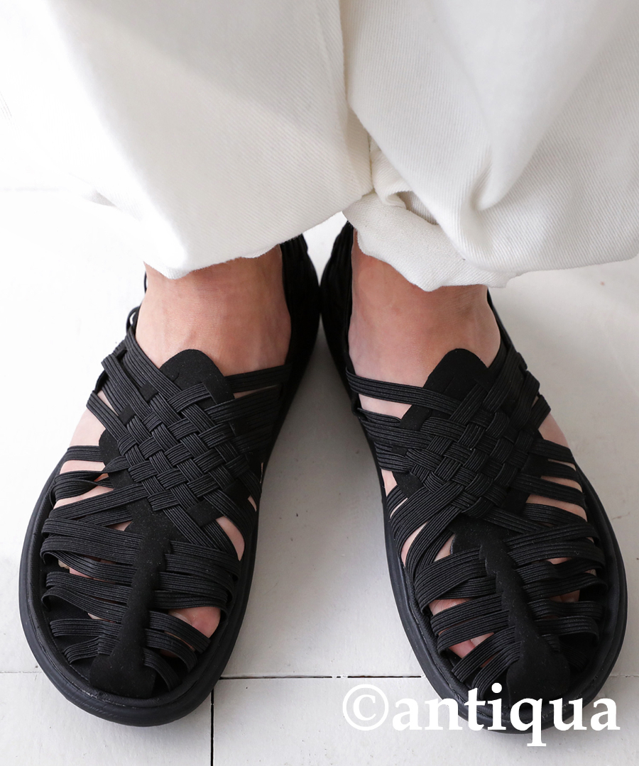 ゴムメッシュサンダル サンダル メンズ 靴 送料無料・再販。メール便不可【Z】 父の日｜antiqua｜02