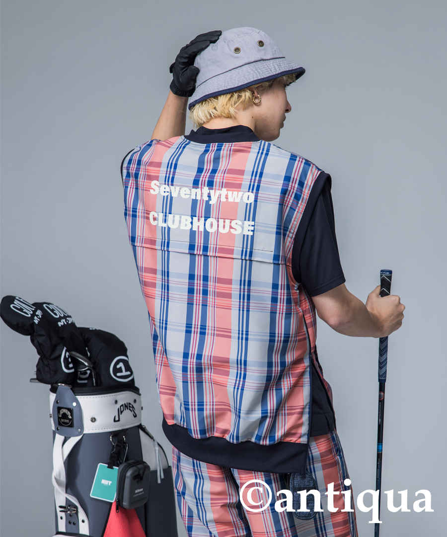 ANTIQUA GOLF×STCH ベスト メンズ 送料無料・再販。100ptメール便可【Z】 父の...