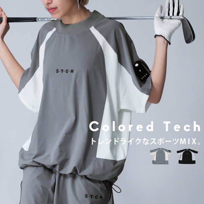 antiqua ANTIQUA GOLF×STCH 配色トップス レディース 送料無料
