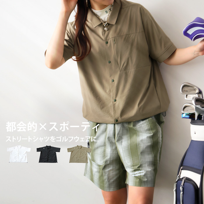 予約 7月下旬納期 ANTIQUA GOLF×STCH シャツ レディース 送料無料・6月9日10時...