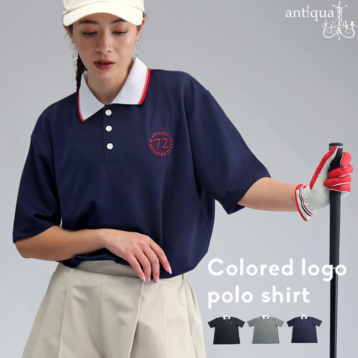 ANTIQUA GOLF×STCH ポロシャツ レディース 送料無料・80ptメール便可 antiqua ANTIQUA GOLF×STCH ポロシャツ レディース 送料無料