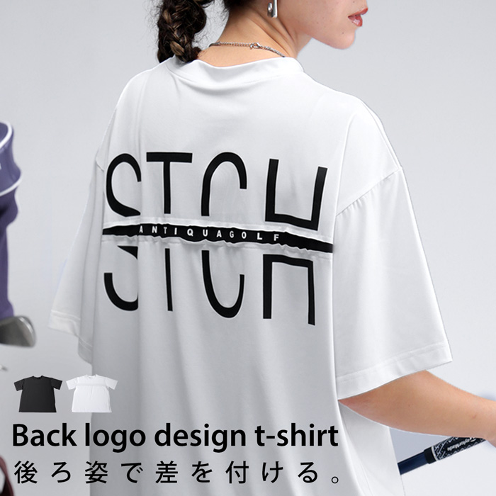 ANTIQUA GOLF×STCH Tシャツ レディース 送料無料・再販。80ptメール便可 antiqua ANTIQUA GOLF×STCH Tシャツ レディース 送料無料・80pt