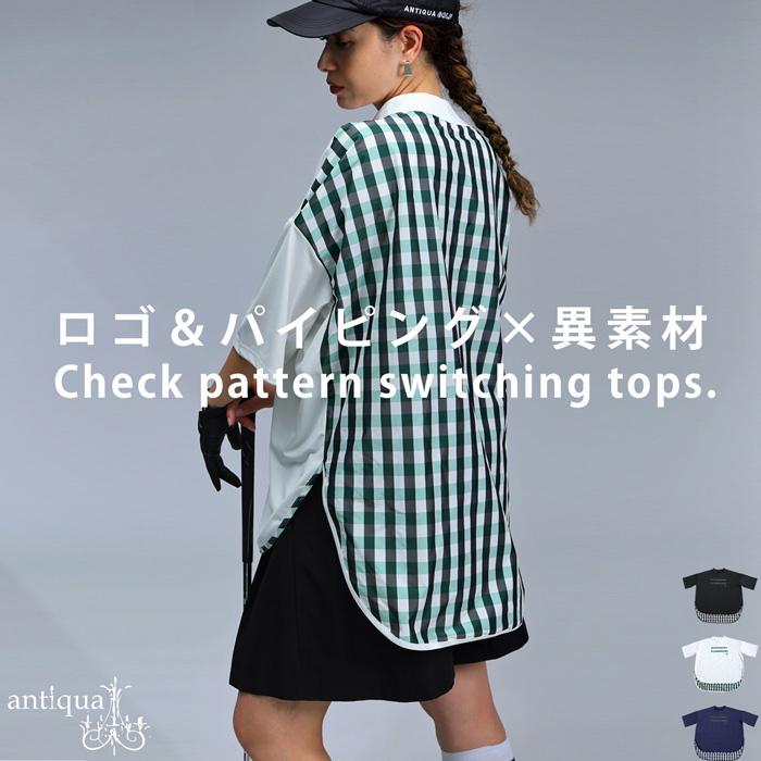 ANTIQUA GOLF×STCH トップス レディース 送料無料・7月9日10時〜再販。80ptメール便可 | antiqua | 01