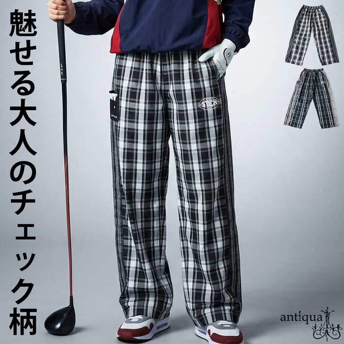 antiqua（アンティカ） ANTIQUA GOLF×STCH ワイドパンツ レディース