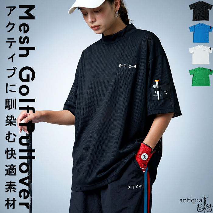 antiqua（アンティカ） ANTIQUA GOLF×STCH プルオーバー レディース