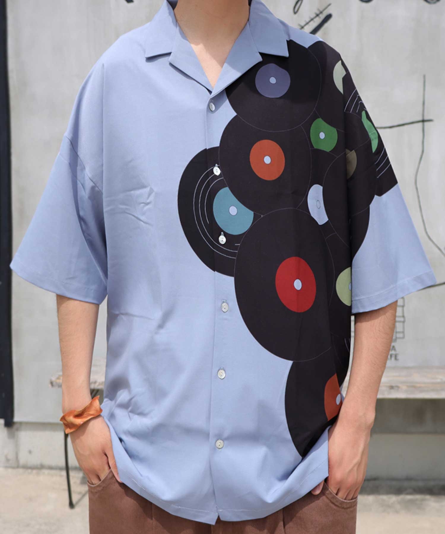 BLACK BY MOUSSY | half sleeve big shirt (シャツ・ブラウス