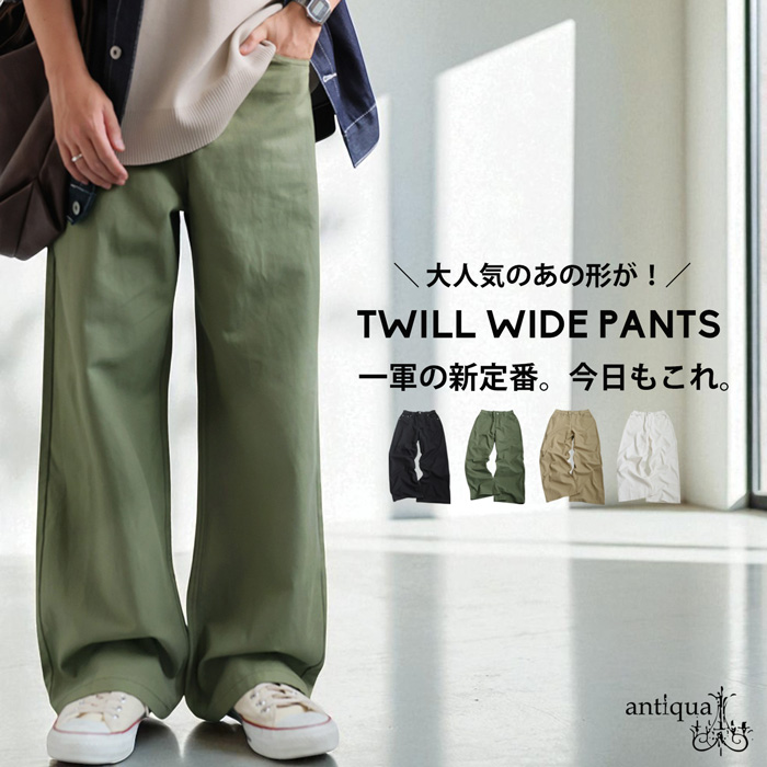 antiqua（アンティカ） ツイルワイドパンツ メンズ ボトムス パンツ