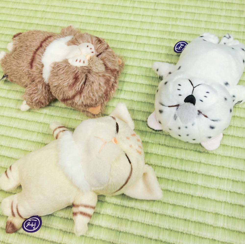 ぼうみたいなねこ ぬいぐるみ 猫 内藤デザイン研究所 へそ天 送料別