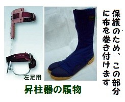 ツヨロンの昇柱器「FG-1」直爪 1本爪 枝打ち、伐採時の際、足に装着