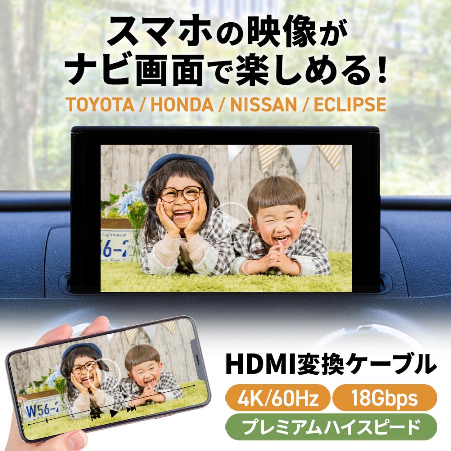 日産 MM516D-L HDMI Eタイプ 変換 ケーブル コード 車用 カーナビでyoutubeを見る 車で見る 車 カーナビ用 カスタム 純正ナビ ミラーリング スマホ｜anys