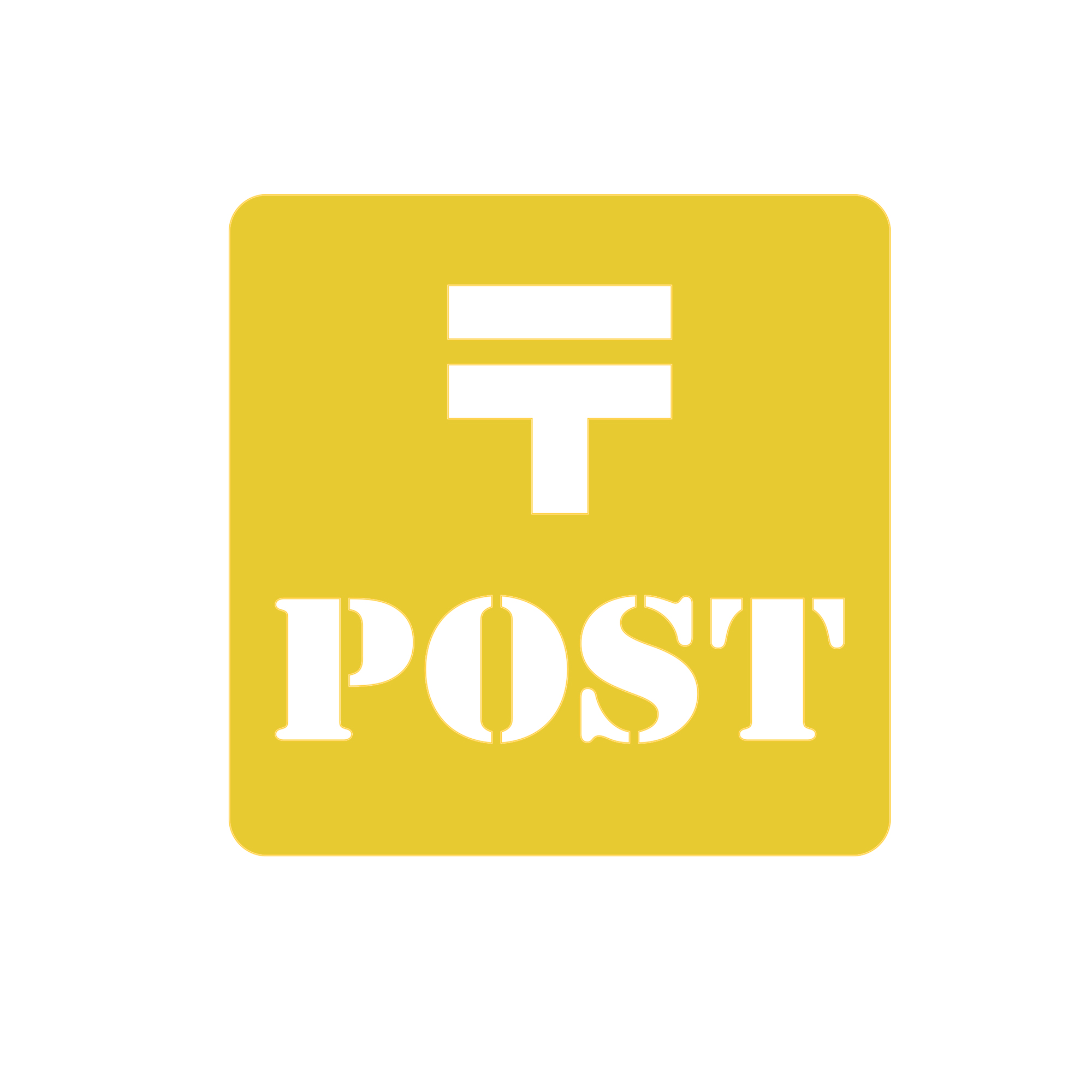 郵便 ポスト POST ステッカー シール シンプル 案内 正方形 小さい ステッカーシール カッテ...
