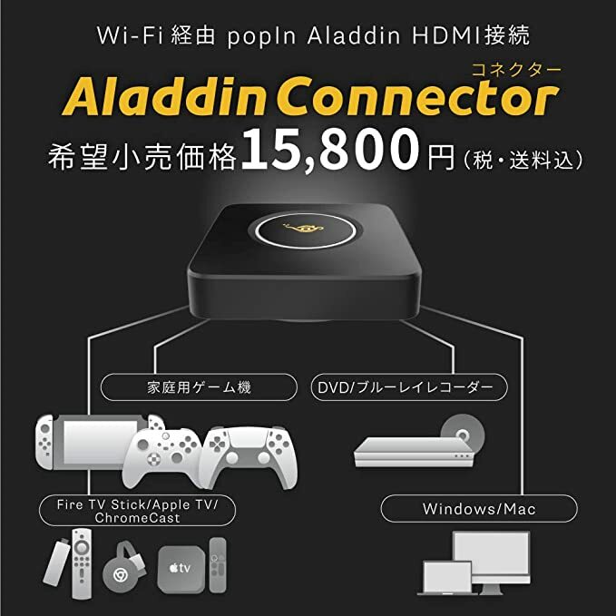 ヤフー最安値に挑戦中！！】ワイヤレスHDMI Aladdin Connector