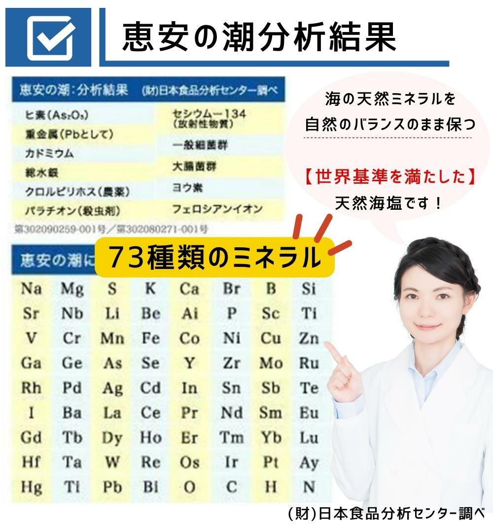 サンプル付き！】 恵安の潮 1kg × 3袋セット お徳用パック ミネラル 恵