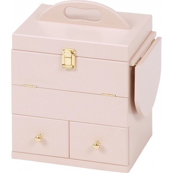 【新品未使用】リエンダ　三面鏡メイクBOX 非売品 三面鏡 コスメボックス コンパクト 持ち運び 省スペース メイク 化粧品