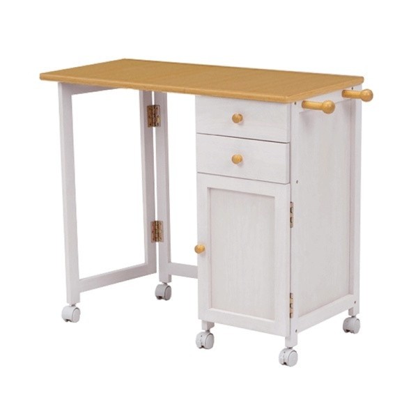 折りたたみ式 デスク キャスター付 サイドデスク 袖机 コンパクト