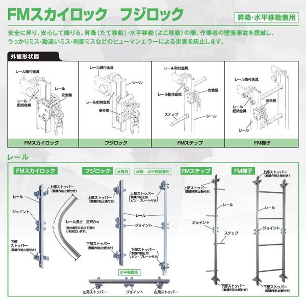 つやあり 藤井電工/FUJII DENKO FMスカイロック 安全器 RS-Y型 昇降・水平移動兼用 | enmouvement.ch