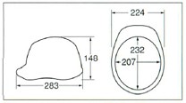 【ディック/DIC】 ABS素材ヘルメット SYA-CV ベンチレーション付 （ライナー入） 【安全用・工事用・高所作業用・防災】