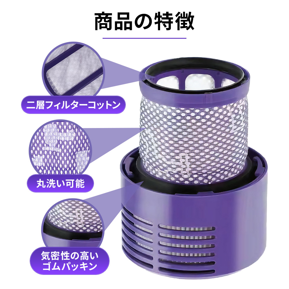 Dyson ダイソン 交換用 HEPA ヘパフィルター 2個 セット 掃除機