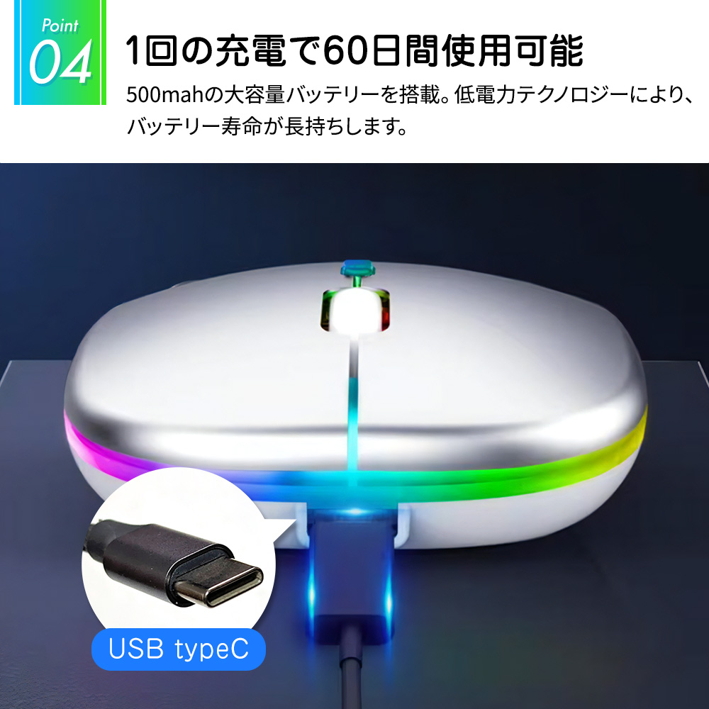 ワイヤレスマウス 充電式 薄型 軽量 無線 ワイヤレス 2.4G 5.0G