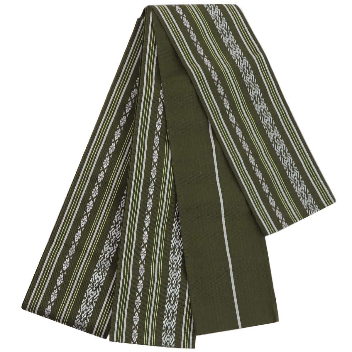 角帯 正絹 -3- 色系 博多織 献上柄 日本製 絹100%