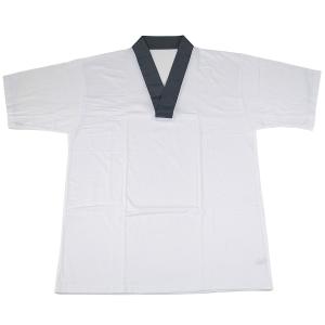 Tシャツ半襦袢 男性用 半袖 半衿付き 日本製 綿100% 衿4色 M/L/LL-Size