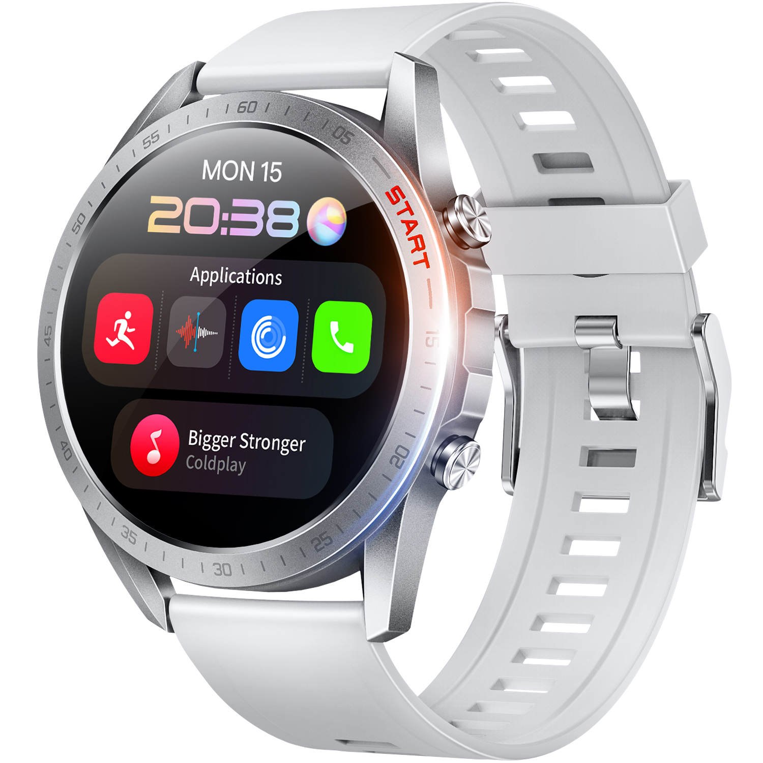 スマートウォッチ Bluetooth5.3 通話機能付き 血中酸素濃度 心拍測定 24H健康管理 着信通知 19種運動モード 腕時計 IP68防水 男女兼用 iPhone Android対応｜aoi0828-store｜03
