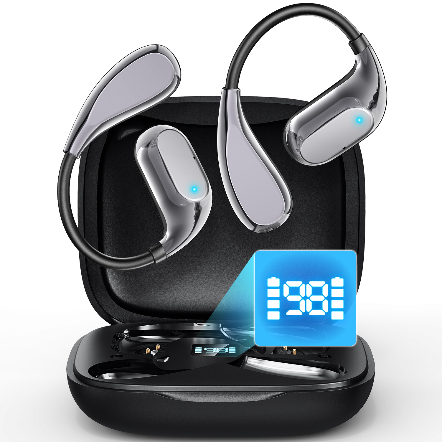 ワイヤレス イヤホン Bluetooth5.4 耳掛け式 ノイズキャンセリング 耳