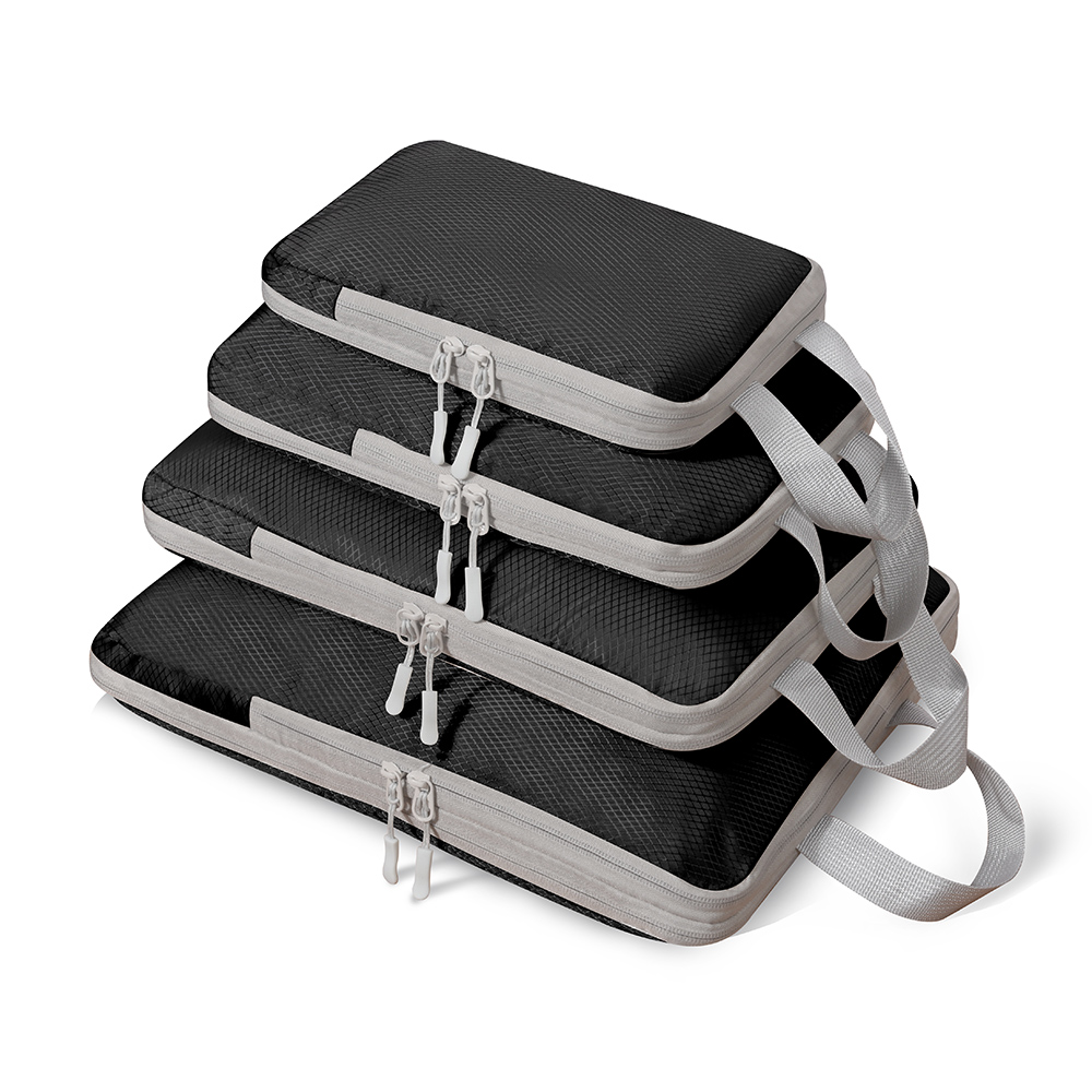 レビュー特典開催！】 トラベルポーチ 4点セット 66%圧縮 おしゃれ