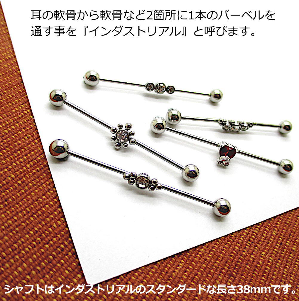 16G インダストリアル 繋ぐ つなぐ ロングバーベル インダス