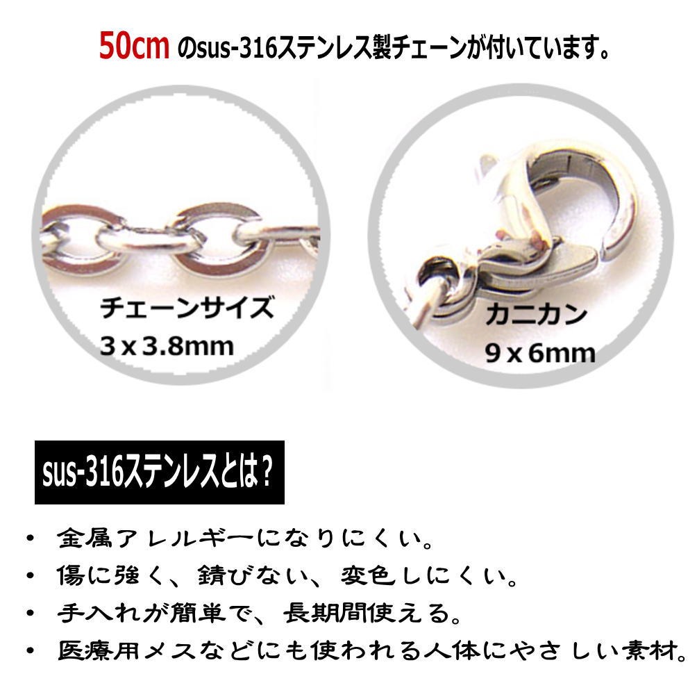 シルバー 925 銀製品 銀 トップ と ステンレス製チェーン メンズ