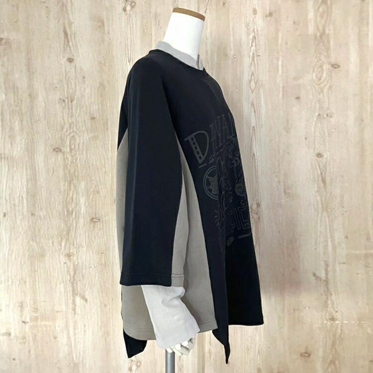 わちふぃーるど（WachiField） ダヤン 服 バイカラーSW SPELL 八分袖