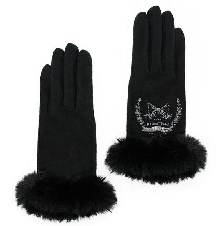 わちふぃーるど（WachiField） ダヤン 手袋 Fファージャージ手袋 黒